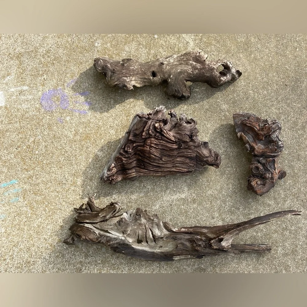 Natural Wood Decorum(4 Pieces)-Crafting, Outdoors, Live Pets, Aquarium/Terrarium